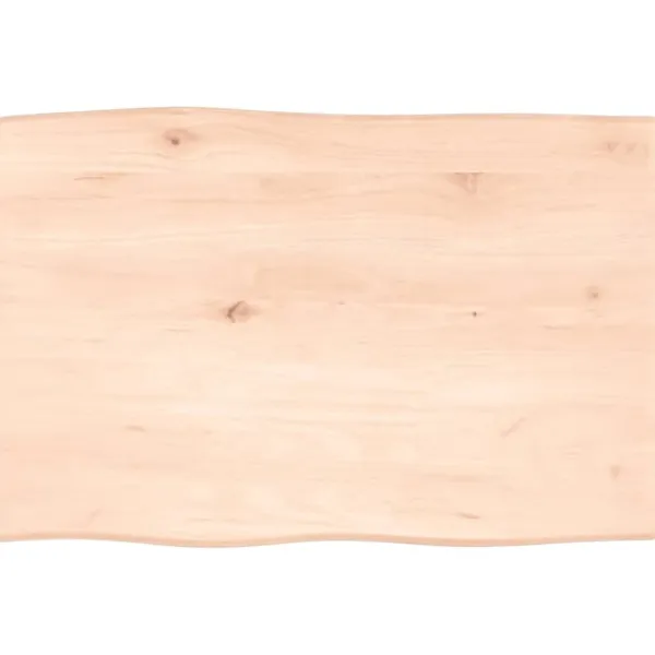 vidaXL Småbord>Bordsskiva 60x40x2 cm obehandlad massiv ek levande kant