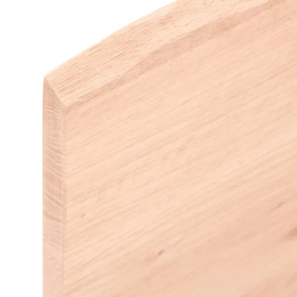 vidaXL Småbord>Bordsskiva 60x40x2 cm obehandlad massiv ek levande kant