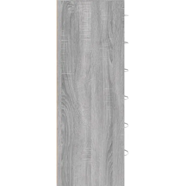 vidaXL Byråer>Byrå 6 lådor sonoma-ek 50x34x96 cm konstruerat trä
