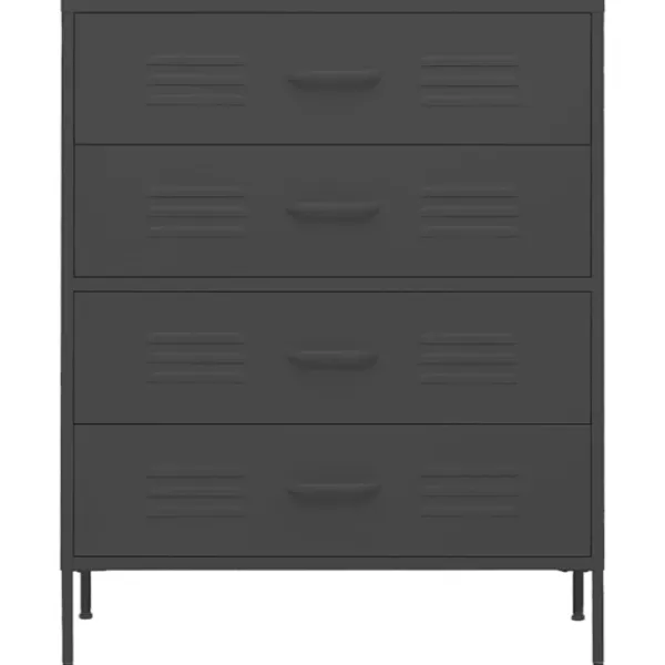 vidaXL Byråer>Byrå 80x35x101,5 cm stål