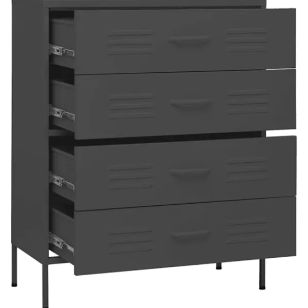 vidaXL Byråer>Byrå 80x35x101,5 cm stål