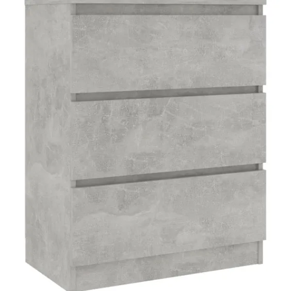 vidaXL Byråer>Byrå betong 60x35x76 cm konstruerat trä