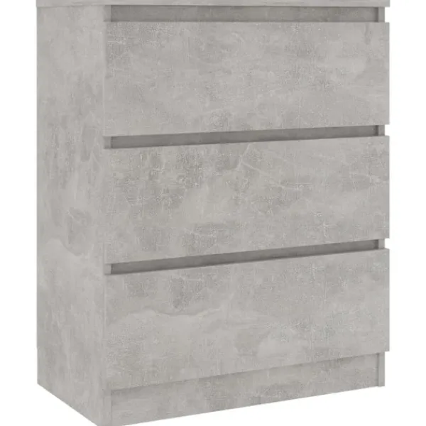 vidaXL Byråer>Byrå betong 60x35x76 cm konstruerat trä