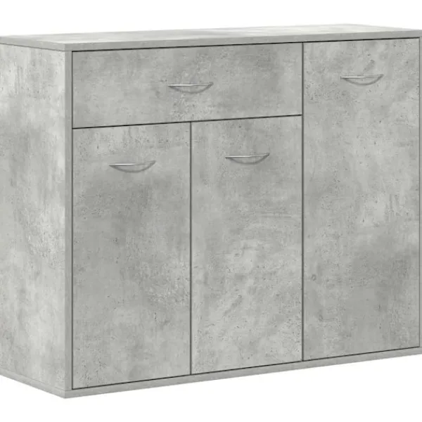vidaXL Skåp>Byrå betong 88x30x70 cm konstruerat trä