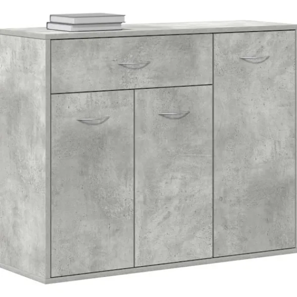 vidaXL Skåp>Byrå betong 88x30x70 cm konstruerat trä