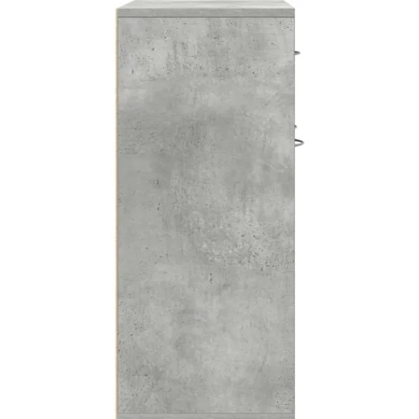 vidaXL Skåp>Byrå betong 88x30x70 cm konstruerat trä