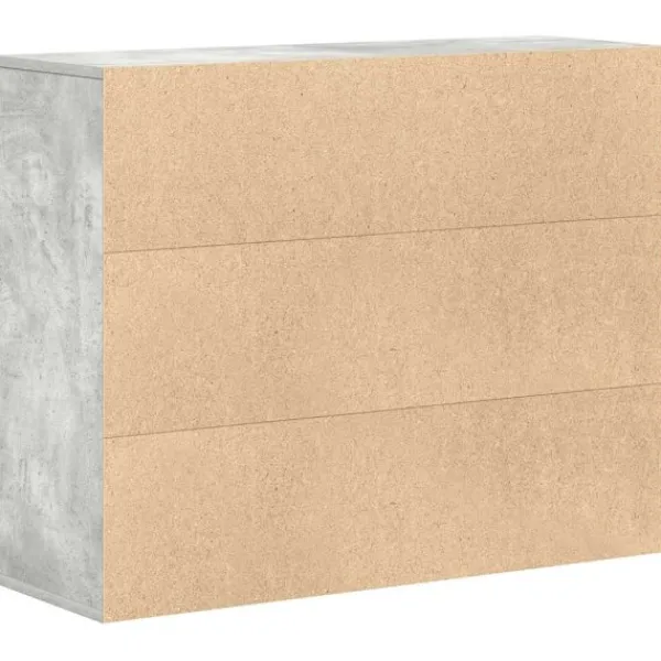 vidaXL Skåp>Byrå betong 88x30x70 cm konstruerat trä