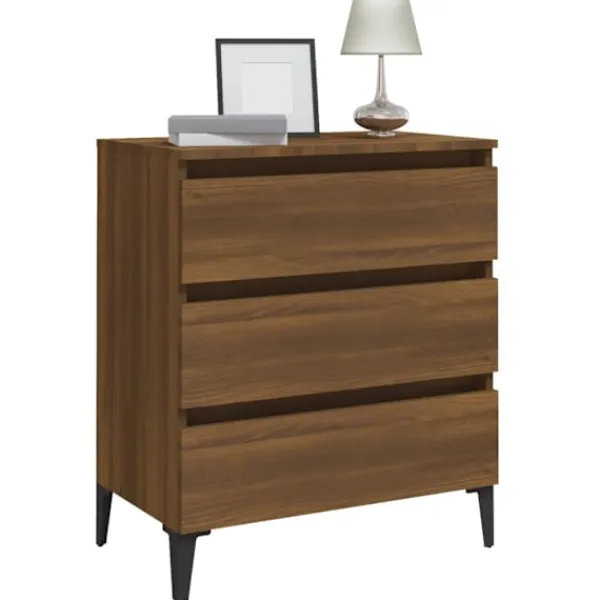 vidaXL Byråer>Byrå ek 60x35x69 cm konstruerat trä