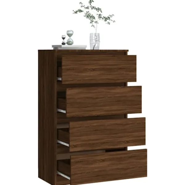 vidaXL Byråer>Byrå ek 60x35x98,5 cm konstruerat trä