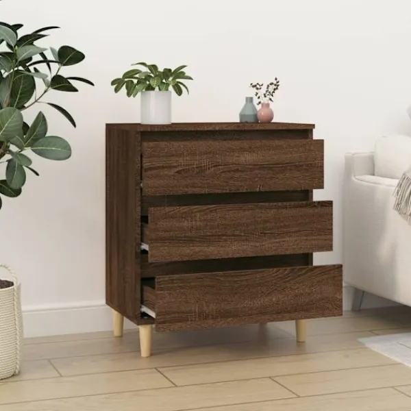 vidaXL Byråer>Byrå ek 60x35x70 cm konstruerat trä