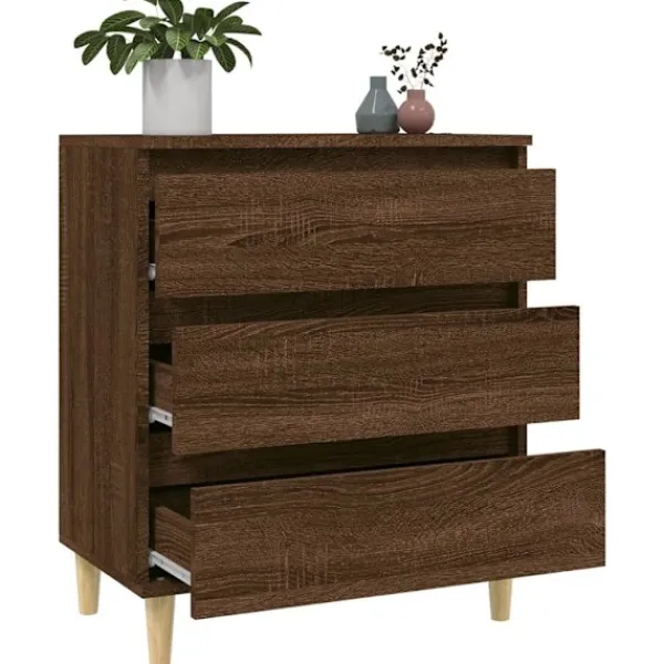 vidaXL Byråer>Byrå ek 60x35x70 cm konstruerat trä
