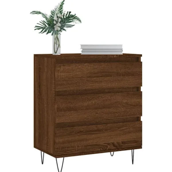 vidaXL Byråer>Byrå ek 60x35x70 cm konstruerat trä