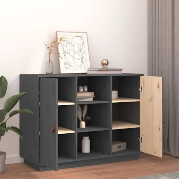 vidaXL Skåp>Byrå 100x40x75 cm massiv furu