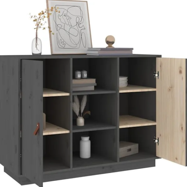 vidaXL Skåp>Byrå 100x40x75 cm massiv furu