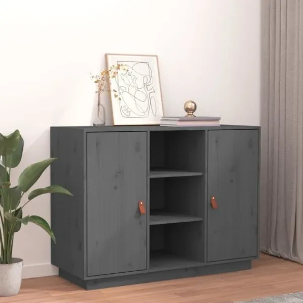 vidaXL Skåp>Byrå 100x40x75 cm massiv furu