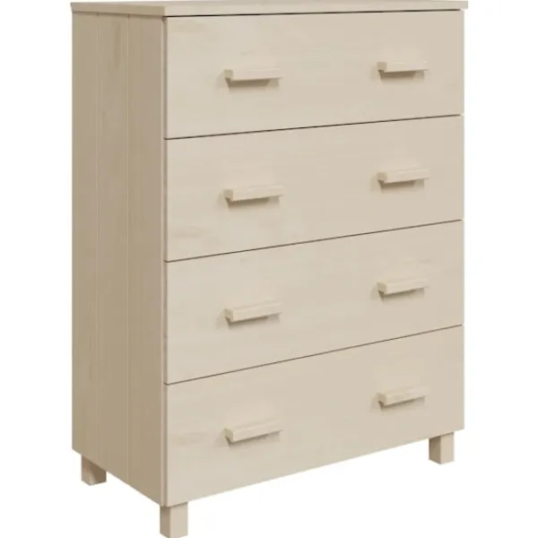vidaXL Byråer>Byrå HAMAR honungs 79x40x103,5 cm massiv furu