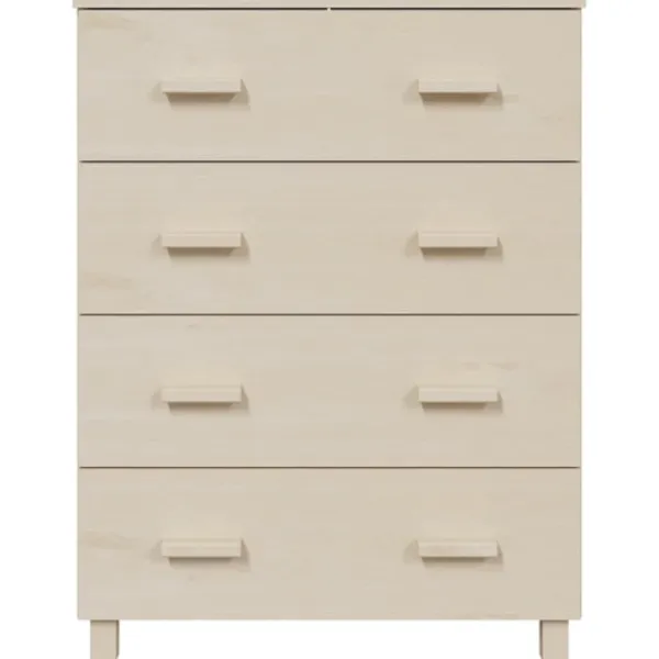 vidaXL Byråer>Byrå HAMAR honungs 79x40x103,5 cm massiv furu