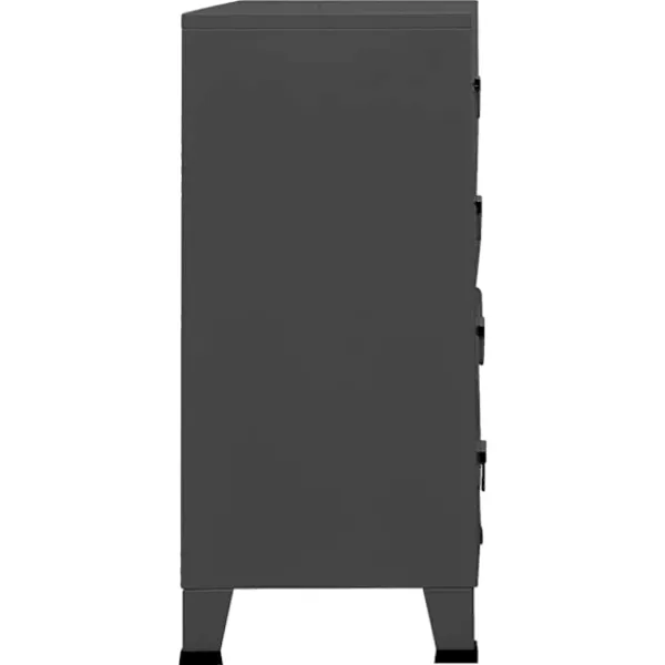 vidaXL Byråer>Byrå industriell 78x40x93 cm metall