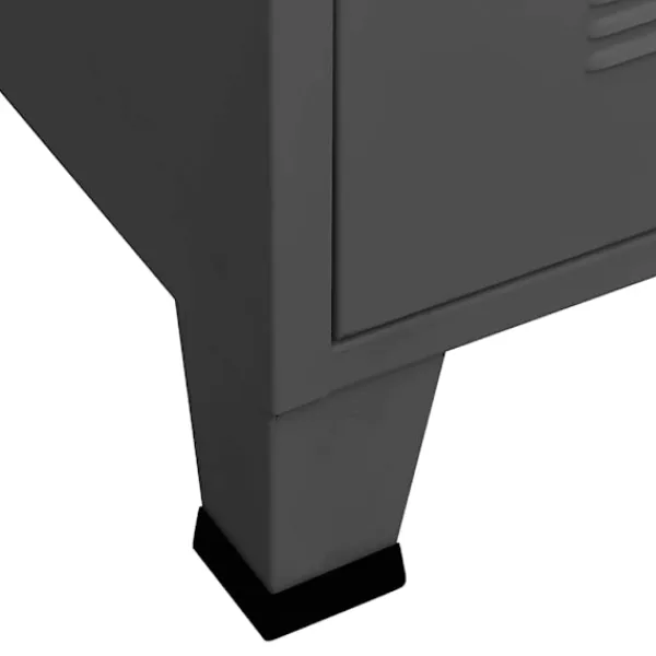 vidaXL Byråer>Byrå industriell 78x40x93 cm metall