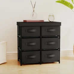 vidaXL Byråer>Byrå med 6 lådor 55x29x55 cm stål