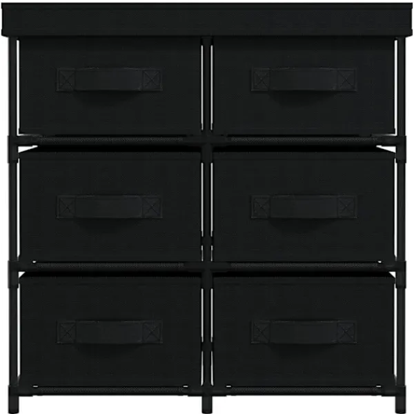 vidaXL Byråer>Byrå med 6 lådor 55x29x55 cm stål