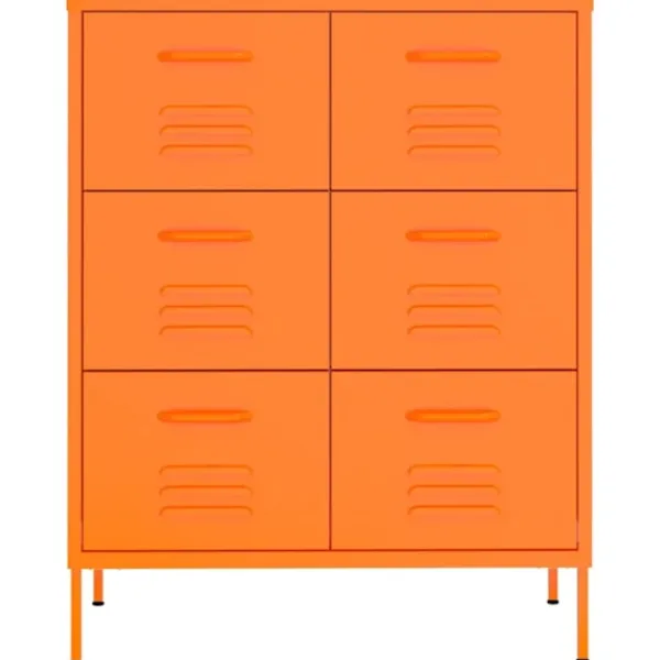 vidaXL Byråer>Byrå 80x35x101,5 cm stål