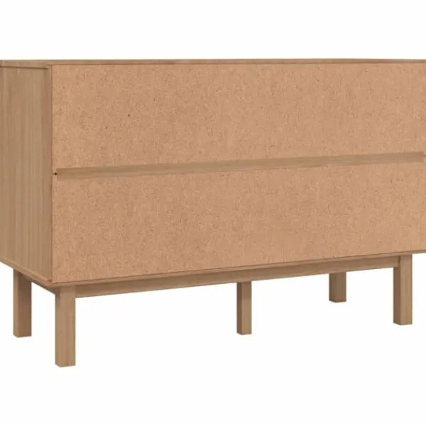 vidaXL Byråer>Byrå OTTA brun& 111x43x73,5 cm massiv furu