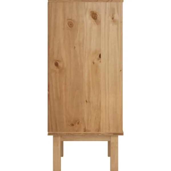 vidaXL Byråer>Byrå OTTA brun& 45x39x90cm massiv furu