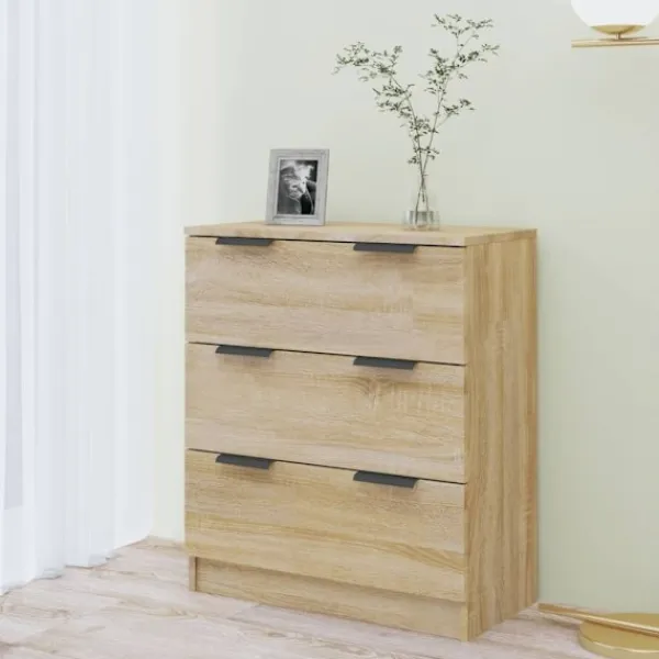 vidaXL Byråer>Byrå sonoma-ek 60x30x70 cm konstruerat trä