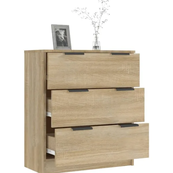 vidaXL Byråer>Byrå sonoma-ek 60x30x70 cm konstruerat trä