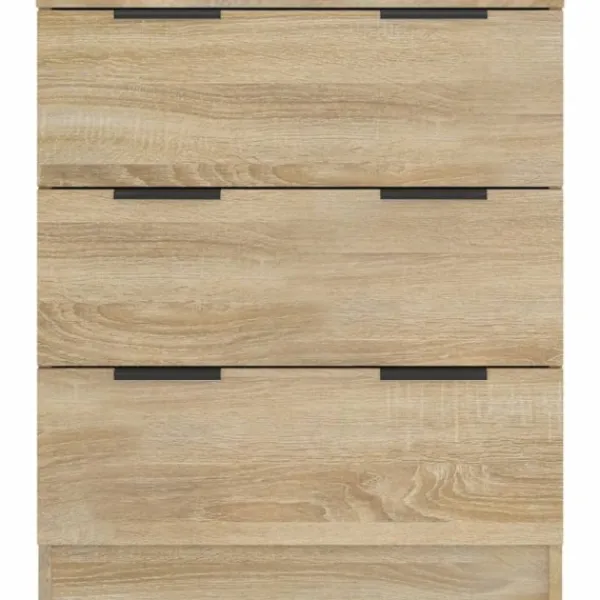 vidaXL Byråer>Byrå sonoma-ek 60x30x70 cm konstruerat trä