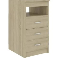 vidaXL Byråer>Byrå sonoma-ek 40x50x76 cm konstruerat trä