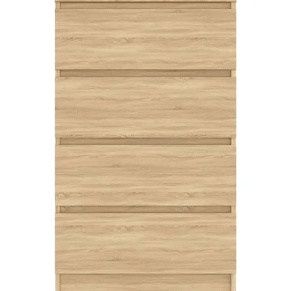 vidaXL Byråer>Byrå sonoma-ek 60x35x98,5 cm konstruerat trä