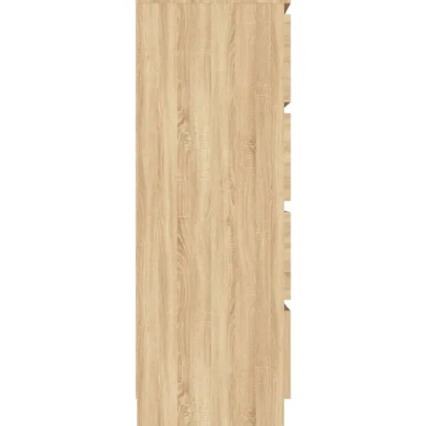 vidaXL Byråer>Byrå sonoma-ek 60x35x98,5 cm konstruerat trä