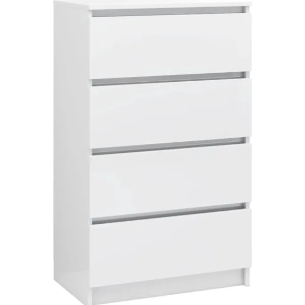 vidaXL Byråer>Byrå högglans 60x35x98,5 cm konstruerat trä