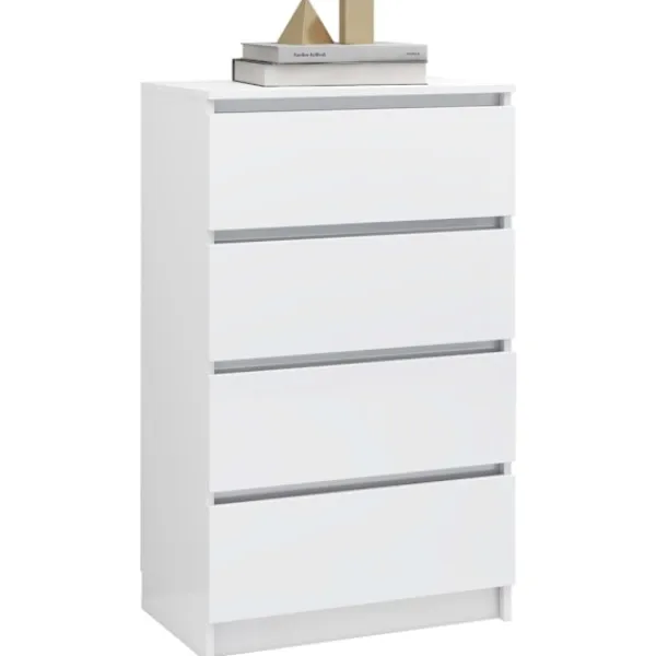 vidaXL Byråer>Byrå högglans 60x35x98,5 cm konstruerat trä