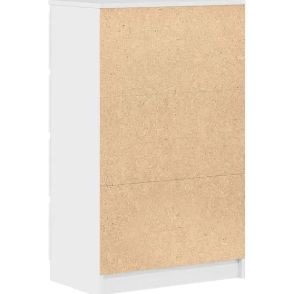 vidaXL Byråer>Byrå högglans 60x35x98,5 cm konstruerat trä