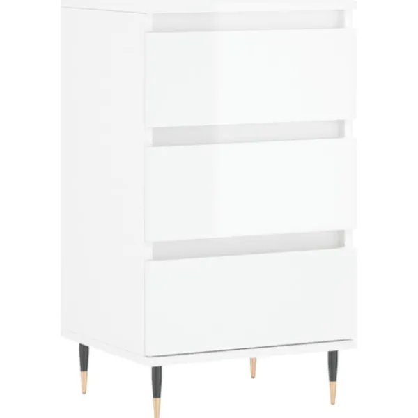 vidaXL Byråer>Byrå högglans 40x35x70 cm konstruerat trä