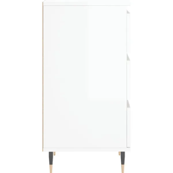 vidaXL Byråer>Byrå högglans 40x35x70 cm konstruerat trä