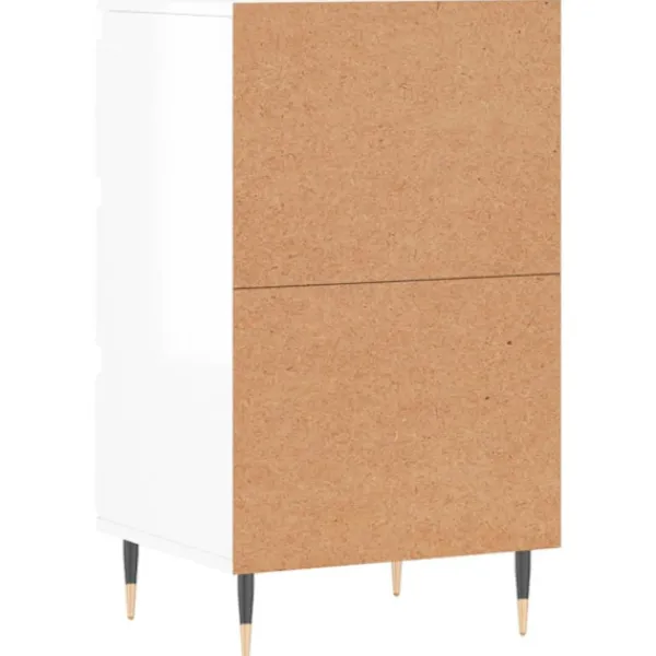 vidaXL Byråer>Byrå högglans 40x35x70 cm konstruerat trä