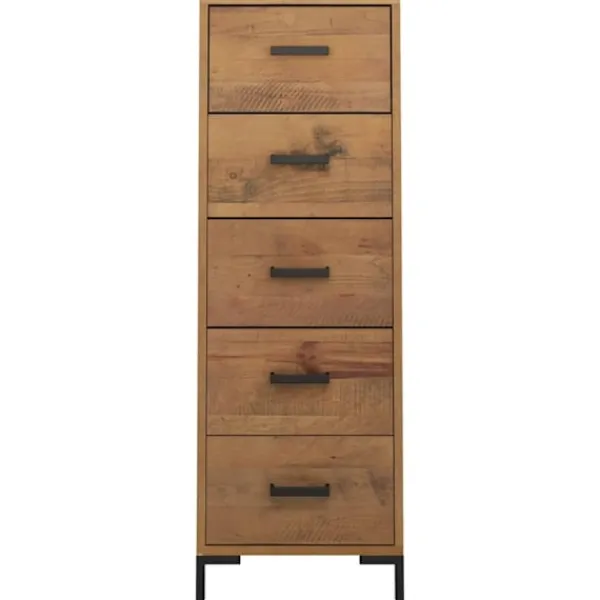 vidaXL Byråer>Byrå 42x35x110 cm massiv furu