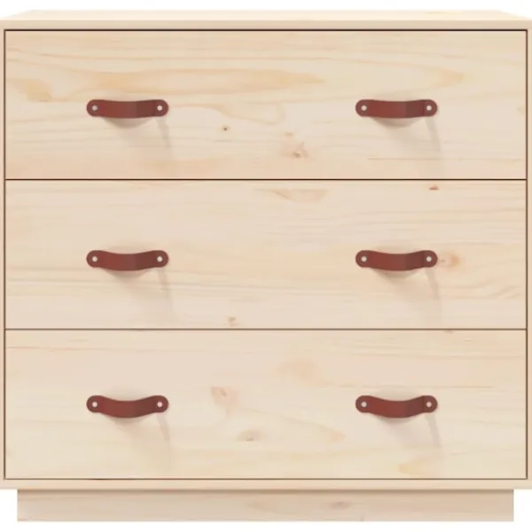 vidaXL Byråer>Byrå 80x40x75 cm massiv furu