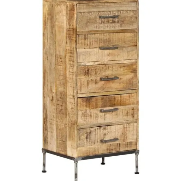 vidaXL Byråer>Byrå 45x35x106 cm massivt mangoträ