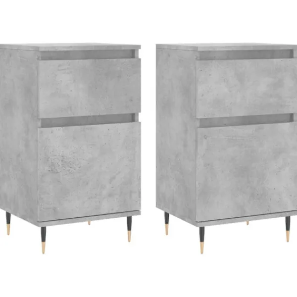 vidaXL Byråer>Byråer 2 st betong 40x35x70 cm konstruerat trä