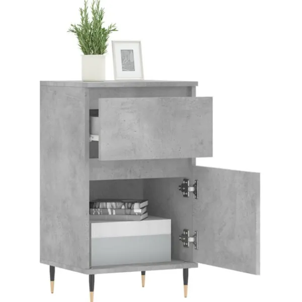 vidaXL Byråer>Byråer 2 st betong 40x35x70 cm konstruerat trä