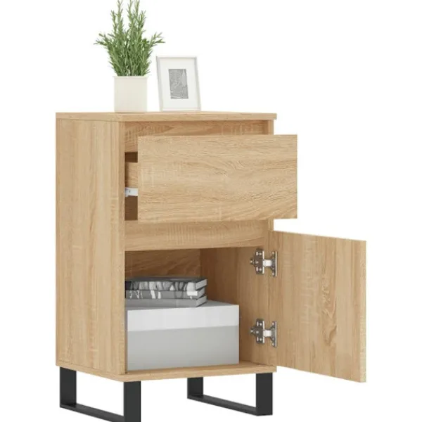 vidaXL Sideboards>Byråer 2 st sonoma-ek 40x35x70 cm konstruerat trä