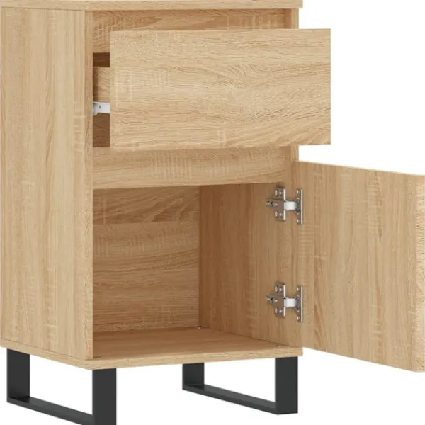 vidaXL Sideboards>Byråer 2 st sonoma-ek 40x35x70 cm konstruerat trä
