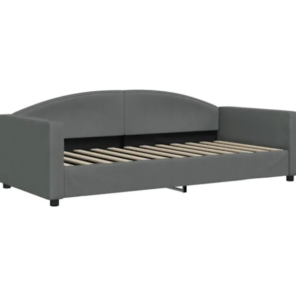 vidaXL Soffor>Dagbädd mörk 90x200 cm tyg