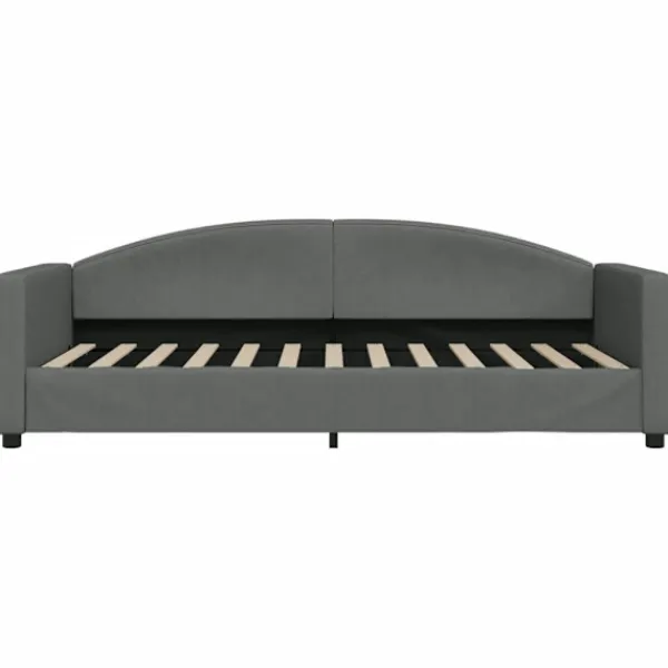 vidaXL Soffor>Dagbädd mörk 90x200 cm tyg