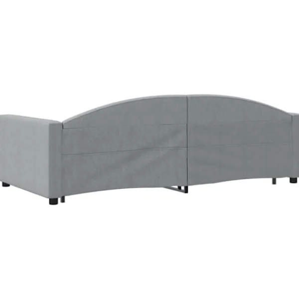 vidaXL Soffor>Dagbädd utdragbar ljus 100x200 cm tyg